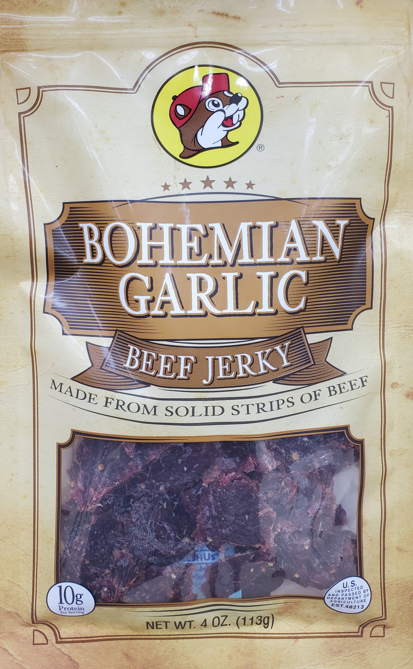 Buc-ee's Bohemian Garlic Beef Jerky