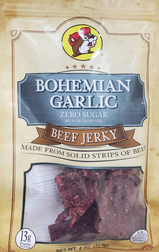 Buc-ee's Bohemian (Zero Sugar) Garlic Beef Jerky