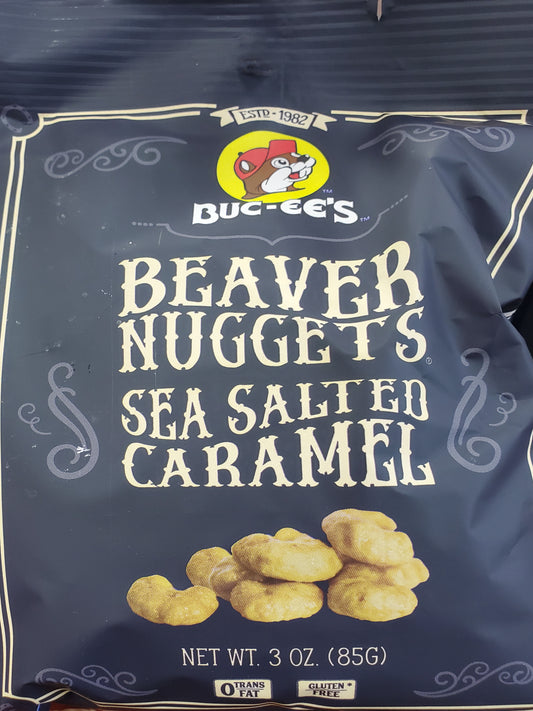 Buc-ee's Beaver nuts Sea Salted Caramel 3oz